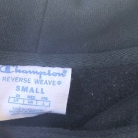 LIKE NEW Champion Hoodie Sweater Black Hoodie - Picture 2 of 5